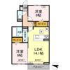 D crest 高柳の間取り画像