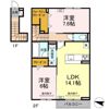 D crest 高柳の間取り画像
