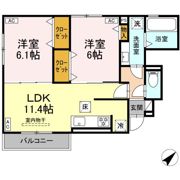 D-avance城崎の間取り画像