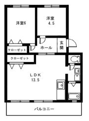 メゾン・ホワイトハウスの間取り画像