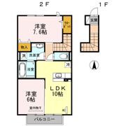フローラⅢ番館の間取り画像