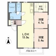クランヴェール Aの間取り画像