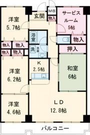 南山寿ガーデンの間取り画像