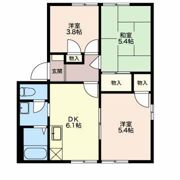 フレグランス今泉 Aの間取り画像