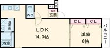 フジパレス堺大浜中町Ⅴ番館の間取り画像