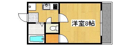 ロゼーヌ脇田の間取り画像