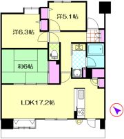ランドコア三原本町の間取り画像