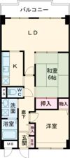 ライフコート富雄の間取り画像