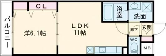 カサドラーダ九条烏丸の間取り画像