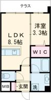 デ・クメール滑石の間取り画像