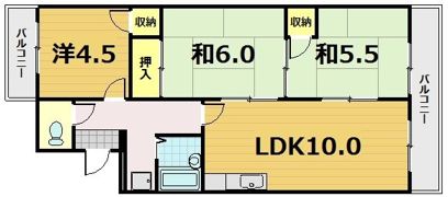 サンパレスの間取り画像