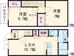 ヨーロピアンシャレー八景水谷の間取り画像
