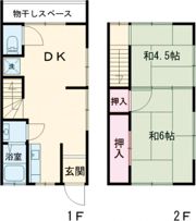沢良宜西二丁目貸家 弥生の間取り画像