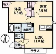 シャーメゾンサランBの間取り画像