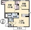 シャーメゾンサランBの間取り画像