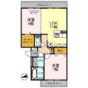 レフィナードカルチェ D棟の間取り画像