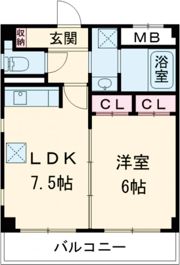 TSカーサSECONDOの間取り画像