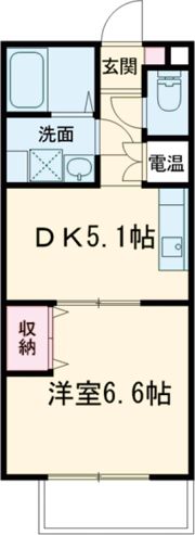 エルメゾン長曽根の間取り画像