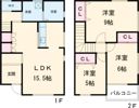 簗瀬1丁目メゾネットⅡの間取り画像