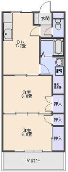 Y.SENコーポの間取り画像