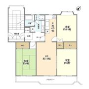 宮前平アベリア4号棟の間取り画像
