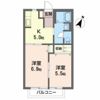 メゾン八山田Aの間取り画像