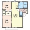 ミモザ守谷Bの間取り画像