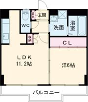 セルジュ水前寺公園の間取り画像