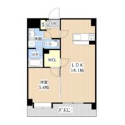 クイーンズ藤崎表参道の間取り画像