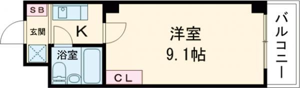スチューデント福井の間取り画像