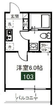 メルディア中野島の間取り画像
