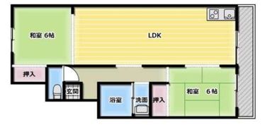 中之庄ハイツの間取り画像
