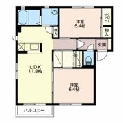 レイクヒルズこじま Aの間取り画像