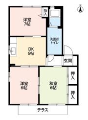 パティアスAの間取り画像