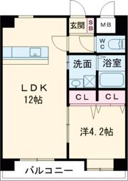 LIBTH下通の間取り画像