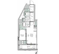 ONE ROOF RESIDENCE KIBA WESTの間取り画像