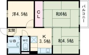 コーポサニーの間取り画像