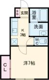 吉尾町アパートDの間取り画像
