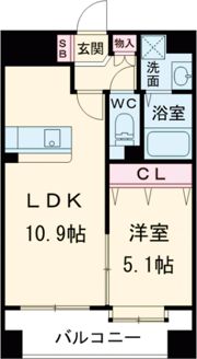 LIBTH新町の間取り画像
