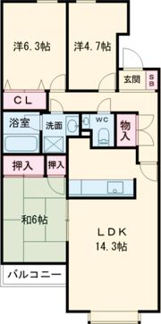 ランビニオンの間取り画像