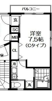 フォーレスト弐番館(フォーレストニバンカン)の間取り画像