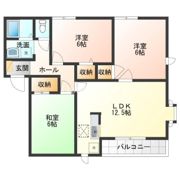グランドール宇津木台Aの間取り画像