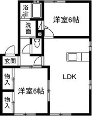 コスモBの間取り画像