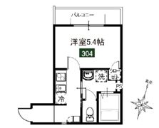 MELDIA堀之内3丁目の間取り画像