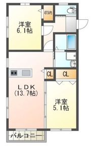 スラージュマンDの間取り画像