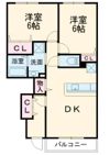 マーレアレッジオ二色の間取り画像