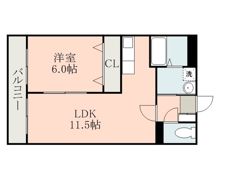 Niceマンション九品寺の間取り画像