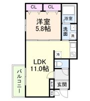 アビテ上野町西の間取り画像