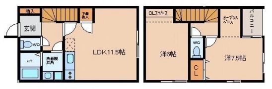 KY Court けやきの間取り画像