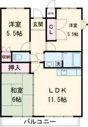 ガーデンハイツ桃山台弐番館の間取り画像